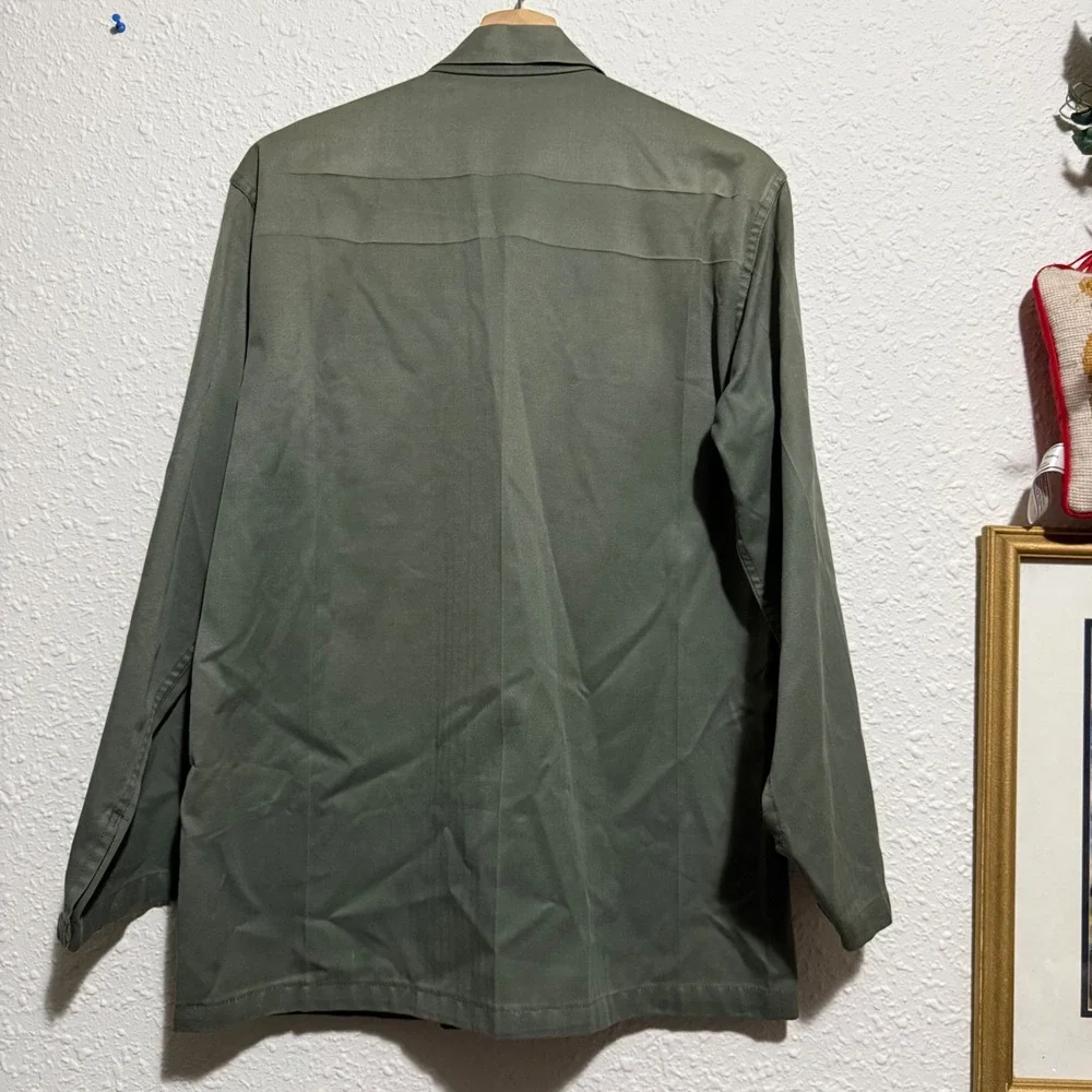Vintage 50s Korean Marine Corps Field‎ Jacket Military ROKMC Patch Olive P53 HBT